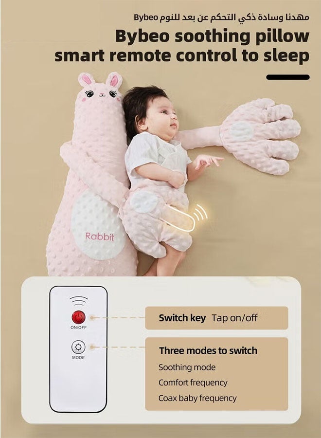 أجريون دمية تهدئة نوم الأطفال بكف مهدئ آلي، 52 أغنية آلاتية للأطفال، وسادة تربيت للمواليد، مهدئ نوم الأطفال، وسادة نوم ورضاعة للأطفال مع جهاز تحكم عن بعد، وسادة إرهاق الرضع لمنع الارتجاج، شكل بطّة لطيف. - Image 4